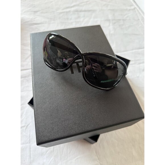 TOM FORD Fernanda Sunglasses Shiny Black & Smoke main image 6